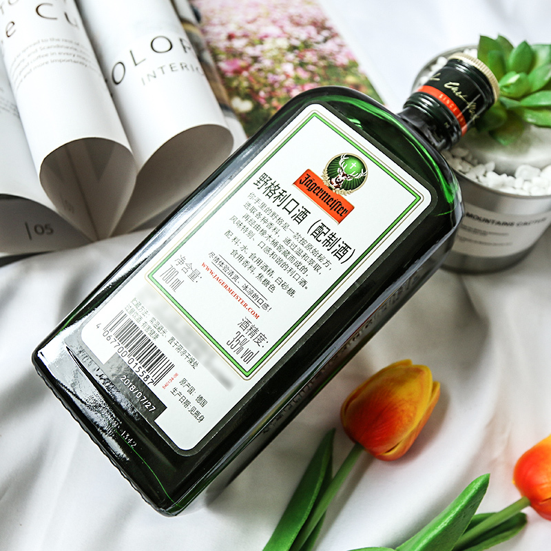 德国进口洋酒Jagermeister抖音同款 野格圣鹿利口酒力娇酒700ml*1
