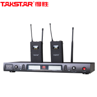 得胜 (TAKSTAR)TS-8807A U段可调频一拖二无线话筒 专业演出头戴无线领夹麦克风 舞台KTV会议话筒防啸叫