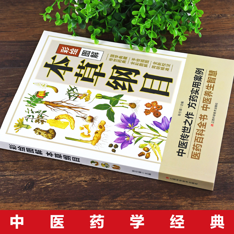 老偏方 [正版]彩绘图解本草纲目原版全套 李时珍原著彩图版彩绘版 中草药大全书中医书籍配方药材医学皇黄帝内经抓配图解伤寒高清大图