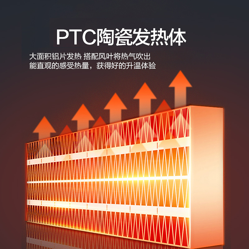 艾美特(Airmate) 取暖器暖风机HP20187R-W 2000W功率 PTC陶瓷 三档调节遥控定时速热塔式 取暖器高清大图