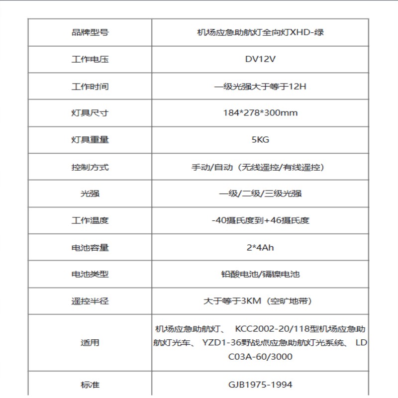 LDZ机场应急助航灯专用器材应急助航灯光车载应急助航灯具跑道边灯下滑灯绿色高清大图