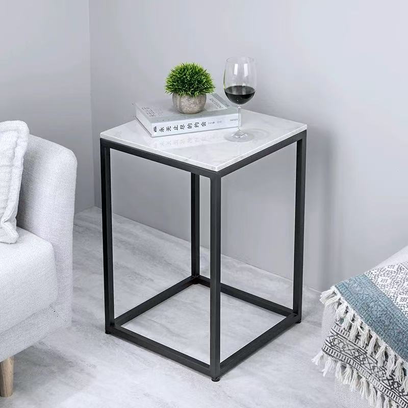 苏宁 金菲罗格 办公家具 会客洽谈大理石茶几 50*50*45方茶几高清大图