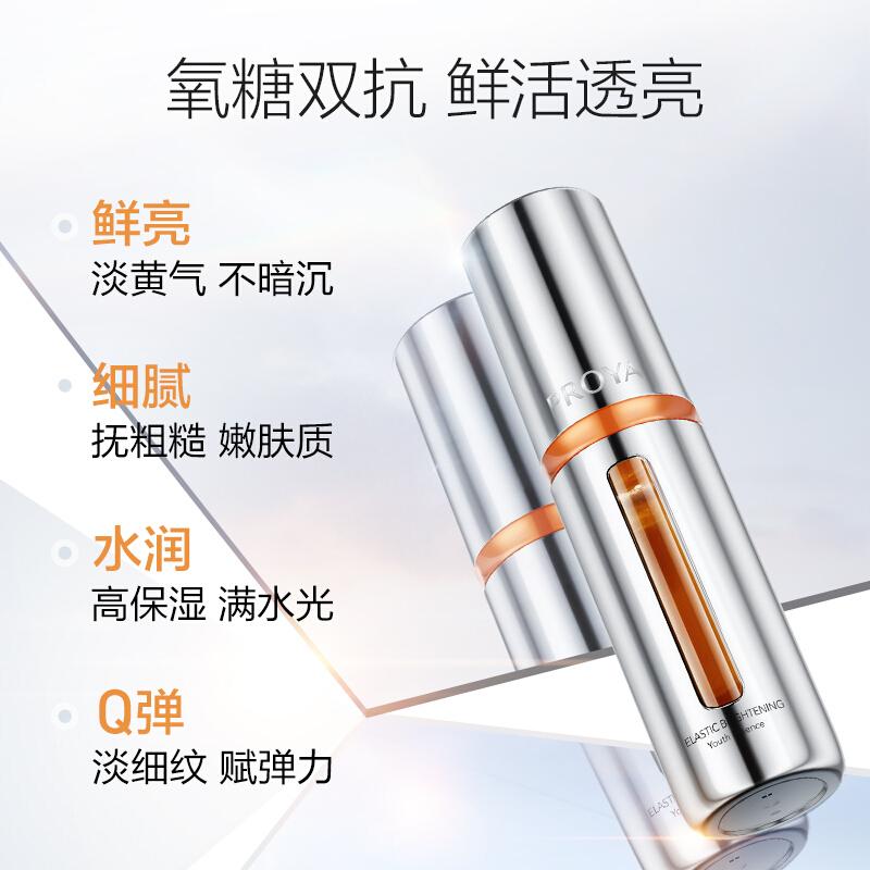 (PROYA)珀莱雅套装组合 弹润透亮双抗组合 双抗精华30ml+小夜灯眼霜20ml 保湿补水 新老款随机发