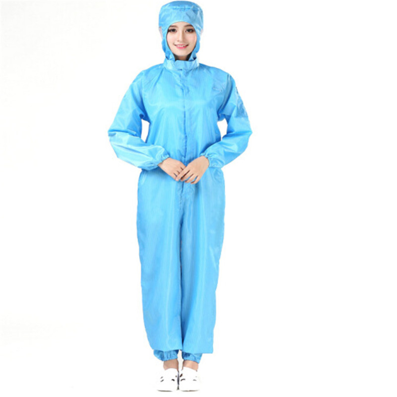 谋福 防尘防静电服净化服洁净服 食品车间洁净连体服 防静电连体服
