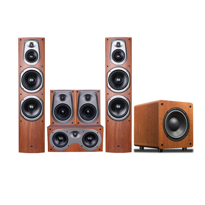 hivi惠威d600家庭影院51家用客厅音响套装木质音箱