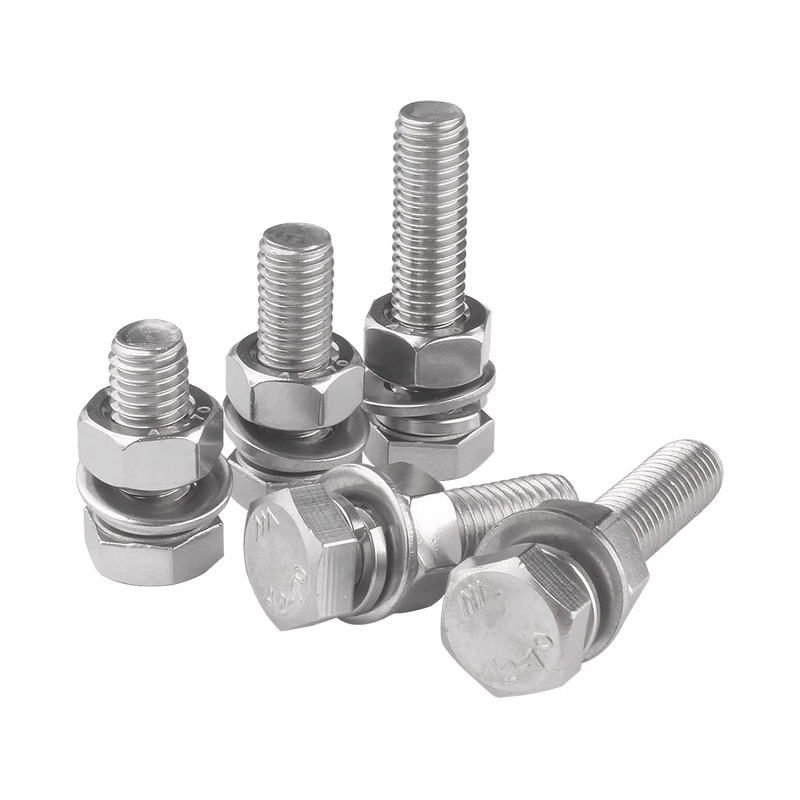 圣承启 不锈钢六角螺丝 M5*75mm套高清大图