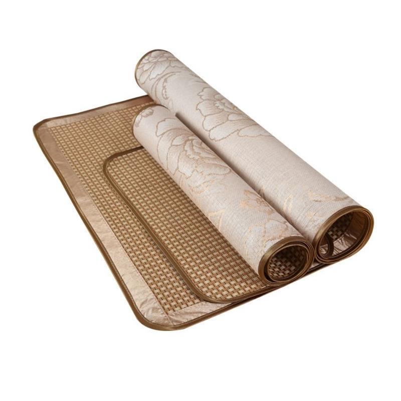 夏季双面冰丝沙发凉席沙发坐垫凉垫竹藤席子学生席汽车坐垫夏凉垫