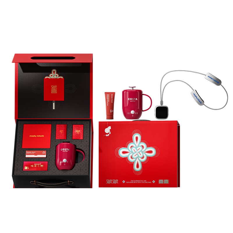 COSTA咖世家 欢喜杯具套装(元气杯450ml+按摩仪+茶叶+扑克+护手霜) Y-D2511HX高清大图