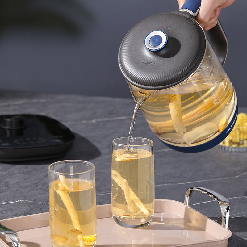 蓝宝(BLAUPUNKT)养生壶煮茶器花茶壶烧水壶恒温水壶 BP-YS818P 墨蓝星辰 1.8L高清大图