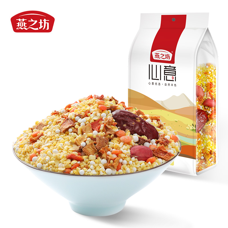 燕之坊小米南瓜粥1kg 南瓜黄小米西米花生仁高清大图