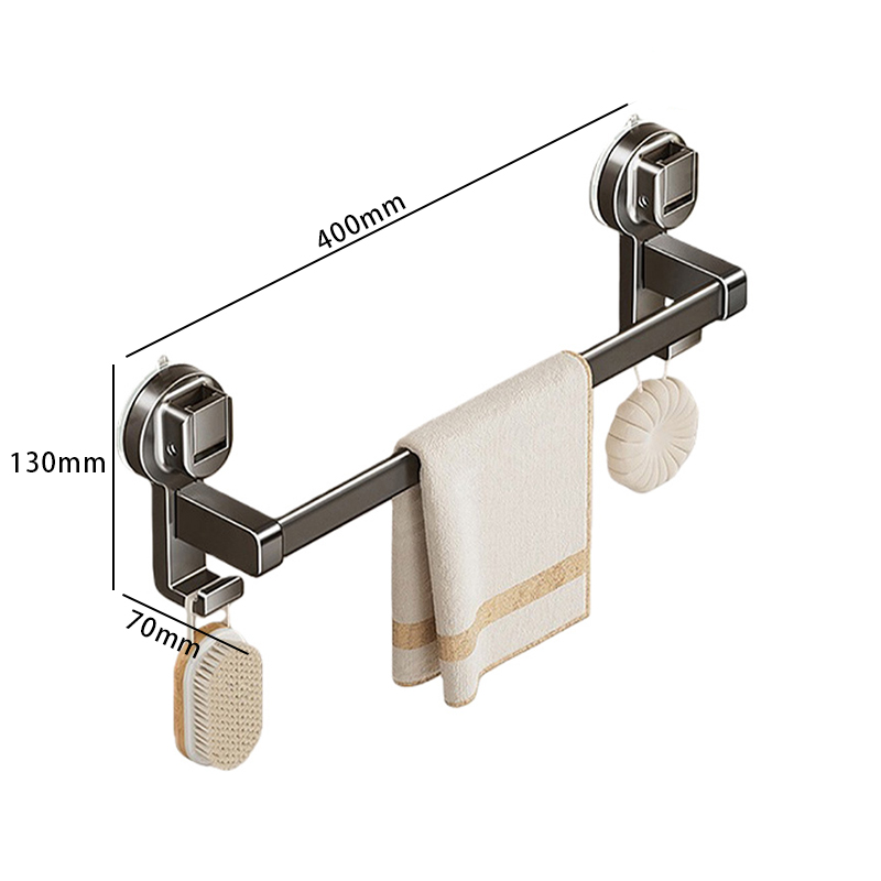 豫汉迎吸盘浴巾架 吸盘毛巾架400*70*130mm个