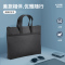 得力(deli)63750拉链式文件袋办公便携式公文包手提文件包电脑包大容量 425*300*55mm 深灰