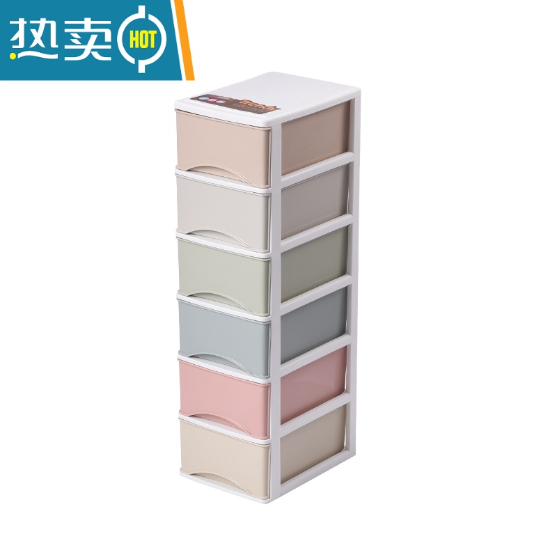 敬平办公桌面收纳盒简约塑料小抽屉式收纳柜书桌上学生文件杂物储物箱高清大图