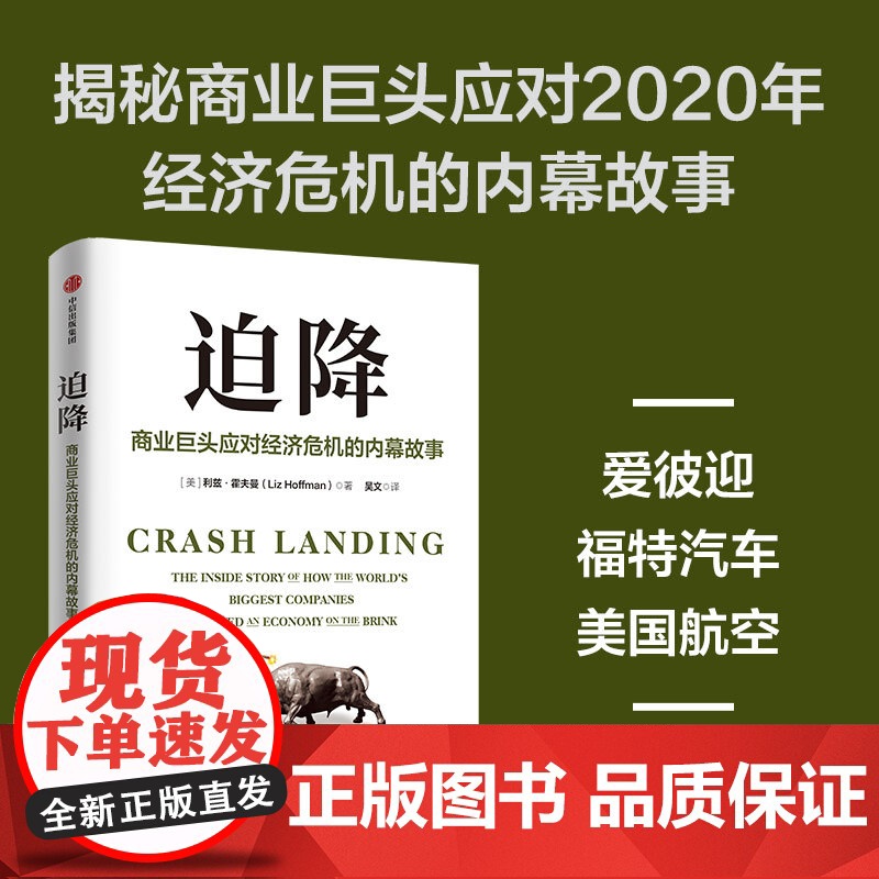 迫降 商业巨头应对经济危机的内幕故事 利兹 霍夫曼著 渴望在危机中生存的人都应该读读这本书 中信出版社图书 正版高清大图