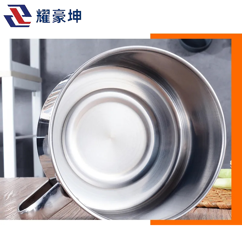 耀豪坤 不锈钢饭盒学生快餐杯双层分格泡面碗饭缸送不锈钢筷子勺子YCL-14cm/个高清大图