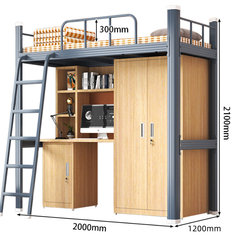 豫龙都上床下桌120cm组高清大图