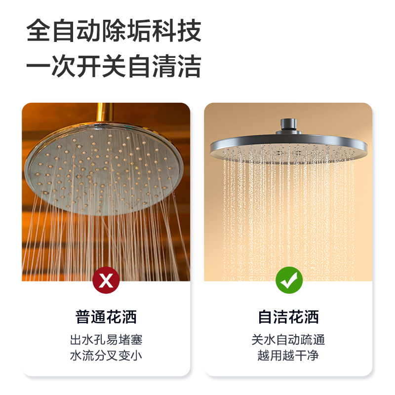 JOMOO九牧淋浴花洒套装枪灰色水氧除垢喷枪恒温淋浴器26164-644/HBS-1