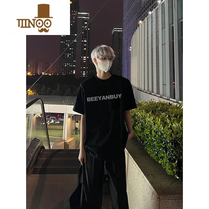 YANXU欧美街头潮牌t恤男生美式穿搭ootd短袖夏季男款复古痞帅炸街上季高清大图