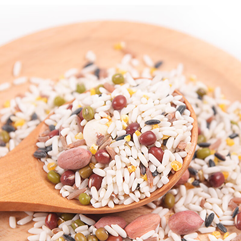 绿帝八宝粥饱满圆润大小均匀自然清香绵密可口多重搭配460g高清大图