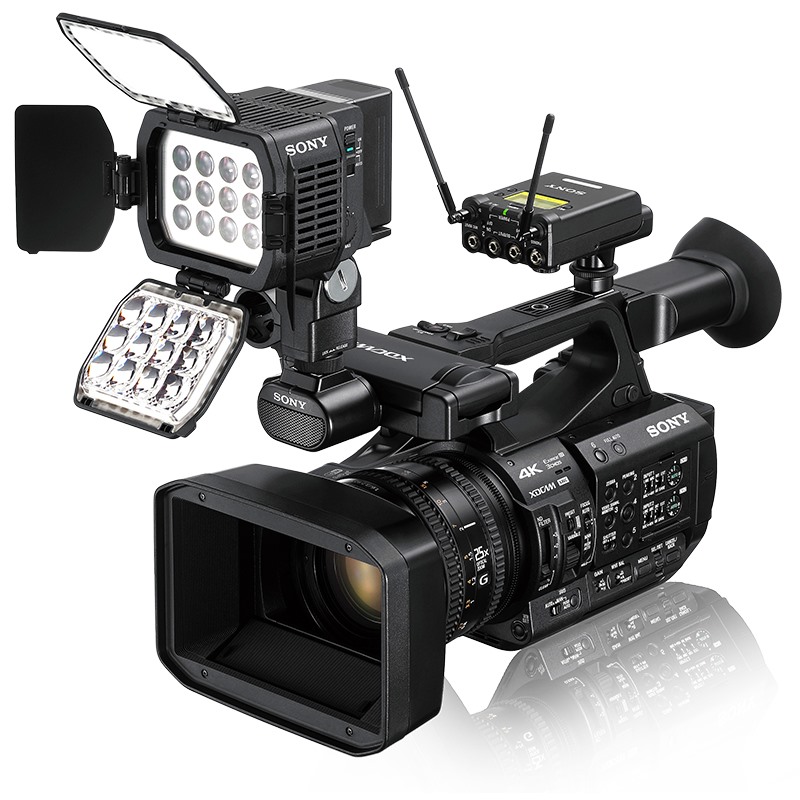 索尼(SONY)PXW-Z190 专业数码摄像机 4K便携式摄录一体机 约829万像素 3.5英寸显示屏高清大图