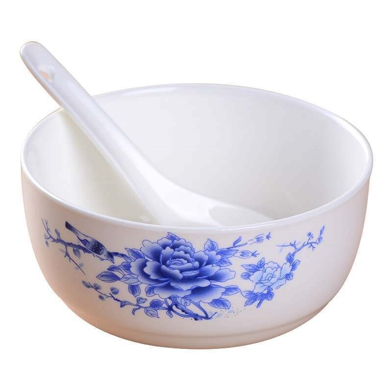 青花瓷碗套装1碗1勺 TC-193 陶瓷单人份 (套)