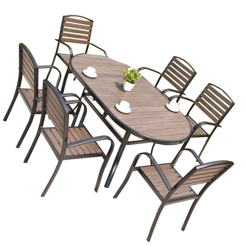 圣承启 户外桌椅 六椅套高清大图