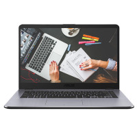 华硕（ASUS）超薄窄边A505ZA2200 15.6英寸轻薄本商用办公本笔记本电脑AMD R3-2200U 8G内存500GB+256GB固态 金色、灰色 定制版