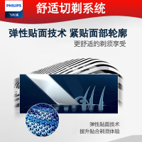 飞利浦(Philips)电动剃须刀S300/02 旋转式双刀头清洁切剃 弹性贴面 进口浮动刀头充电刮胡刀 全身水洗