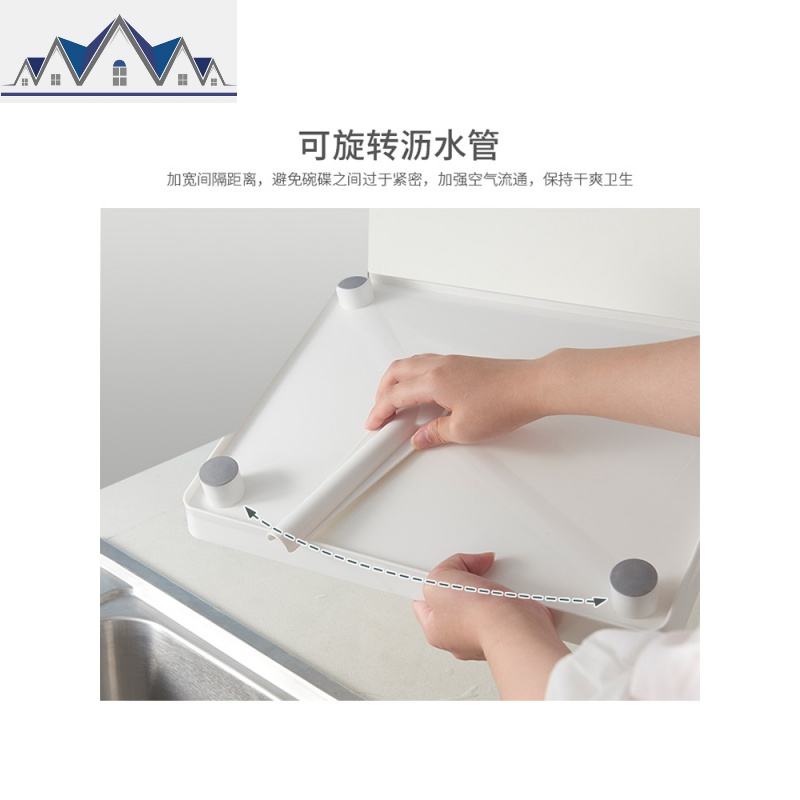 铁艺碗碟收纳架沥水架碗筷收纳盒碗柜家用餐具放碗双层厨房置物架 三维工匠高清大图
