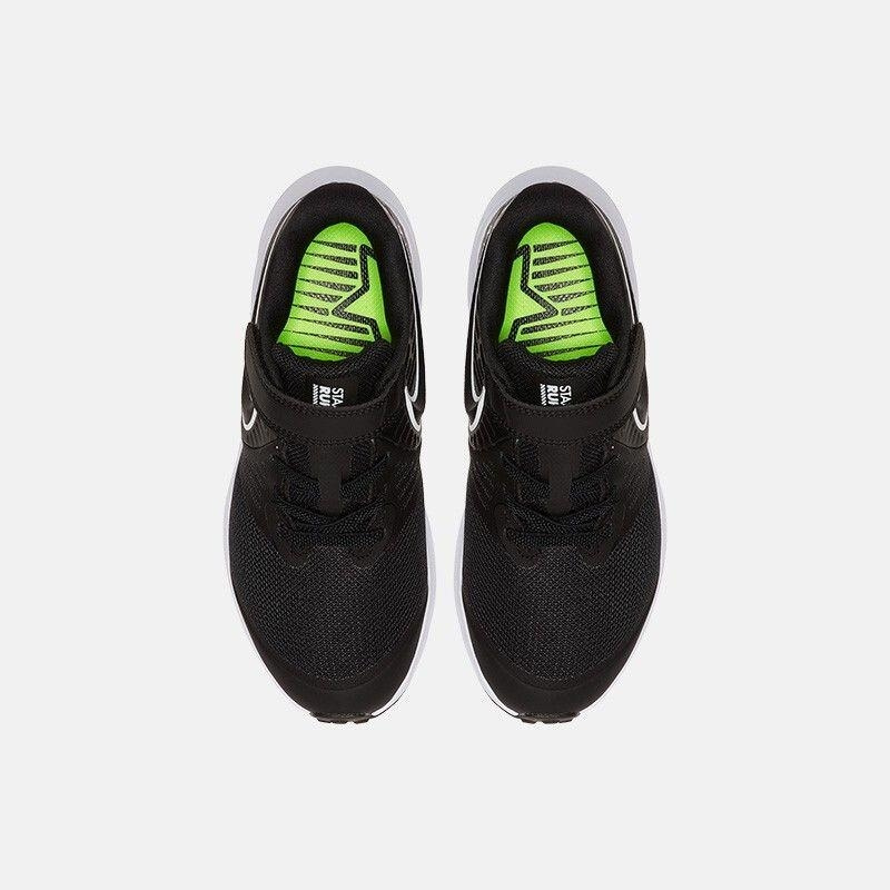 NIKE耐克跑步鞋轻便舒适透气童鞋魔术贴运动鞋AT1801-001 Z