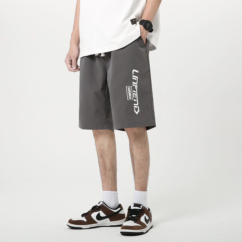 真维五分裤子男士休闲冰丝裤2022新款夏季薄款外穿百搭潮流运动裤