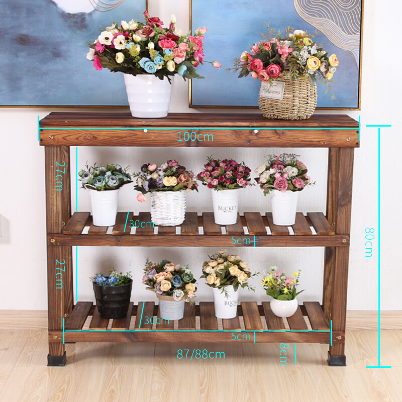 木头的花架子室内防腐木质花架子阶梯式多肉绿萝花架实木头阳台花架落地式多层报价 参数 图片 视频 怎么样 问答 苏宁易购