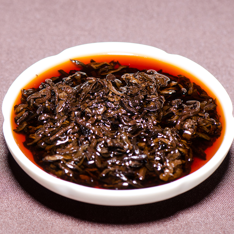 虎标经典普洱茶熟茶357g 港销茶宫廷版 普洱茶 云南七子饼