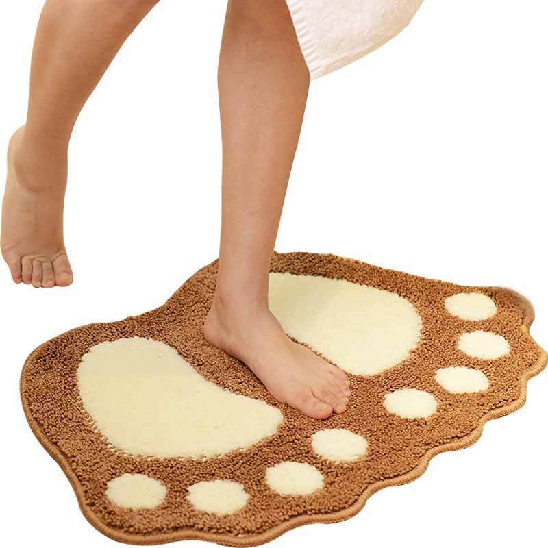 家柏饰(CORATED)卫浴口地垫浴室卧室客厅卫生间进吸水防滑脚垫子脚丫垫地毯高清大图