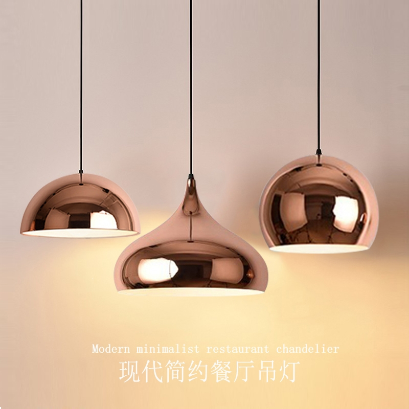 邦可臣北欧餐厅吊灯现代简约创意个性玫瑰金轻奢灯具咖啡厅奶茶店吧台灯