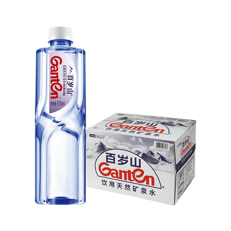 百岁山饮用天然矿泉水 570ml*24瓶(箱)高清大图