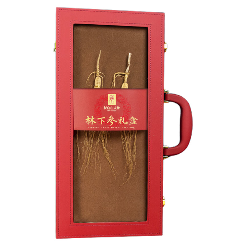 长白山人参林下参皮老纹深质地饱满紧实参味浓郁礼盒装15g