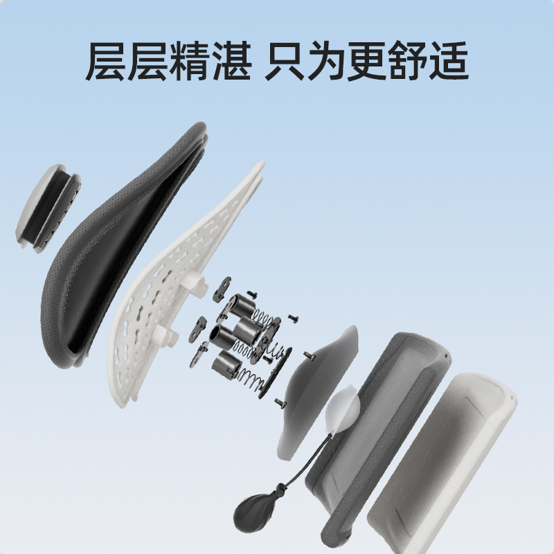 米乔减压腰垫(Luxa气动护脊版)WP-4204深灰色(单位:个)高清大图