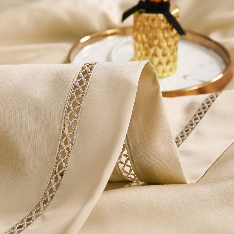 唐纳家纺 御锦天丝夏被-迷雾金 200*230CM- TN-SQ23034高清大图