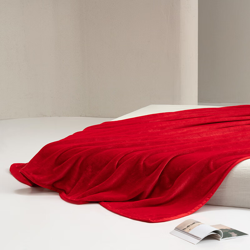 水星家纺DH满禧鸿福法兰绒毯180cm×200cm/条127832高清大图