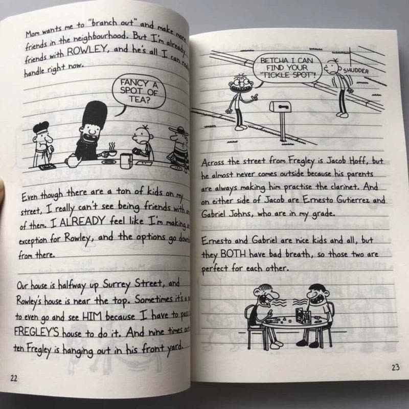 Diary of a Wimpy Kid 小屁孩日记（第1-34册）英语中文双语 小屁孩日记双语版1-34（全34册）》爆笑日记，中英双语，让7~14岁的孩予