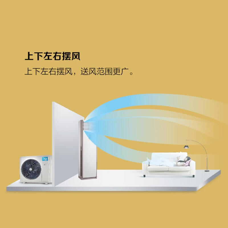 美的(Midea) KFR-72LW/BDN8Y-PA401(2)A 变频冷暖二级能效 立柜式 标准安装(DX)