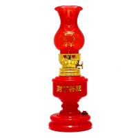 LED入伙新宅双喜对灯结婚房乔迁长明插电子孙灯煤油蜡烛神台式灯 电池款-吉祥如意一支