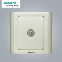 西门子(SIEMENS)开关插座 远景金棕系列宽频电视插座5TG01151CC133