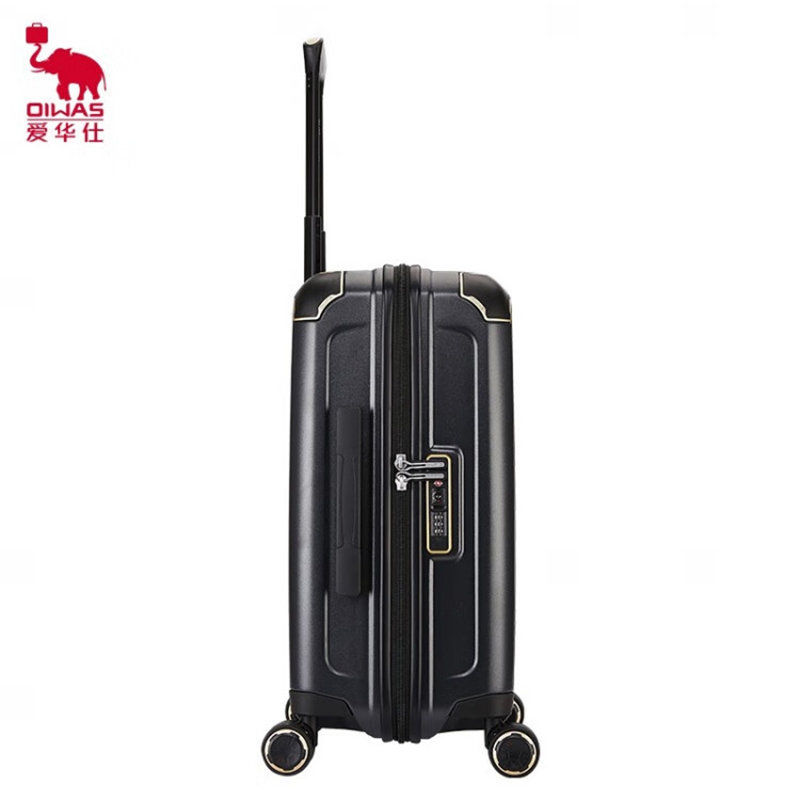 爱华仕(OIWAS)拉杆箱 PC材质飞机轮拉杆箱 双层防爆拉链 护角硬箱OCX6367-24