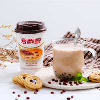香飘飘奶茶 红豆奶茶12杯 红豆礼盒装 早餐下午茶冲饮代餐杯装奶茶