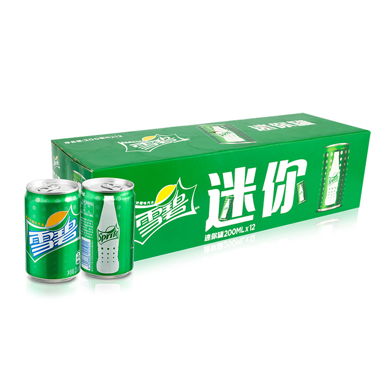 雪碧迷你摩登罐200ml12罐