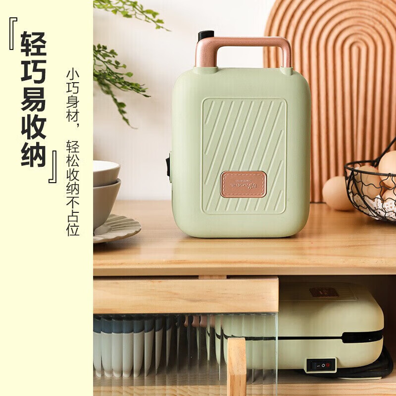 小熊电饼铛家用双面加热多功能煎烤机大容量不粘锅设计电饼铛 DBC-C06M1-S02高清大图