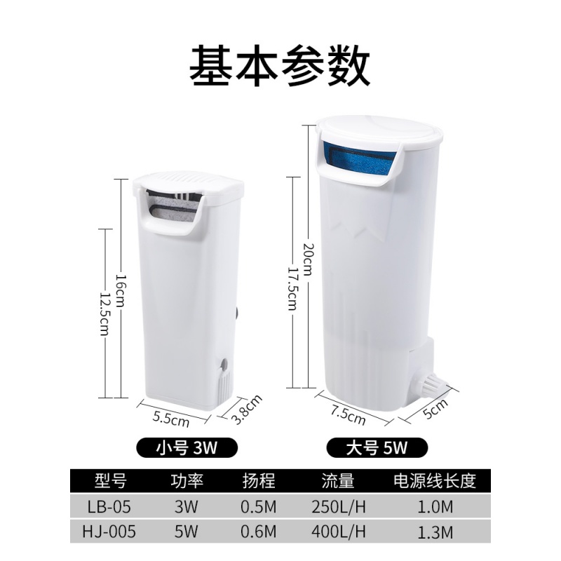 低水位过滤器净水乌龟缸循环龟吸粪便鱼缸小型泵除便底瀑布免换水高清大图