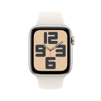 MXJ13CH/B Apple Watch SE 蜂窝 44 毫米星光色铝金属表壳 星光色运动型表带-S/M